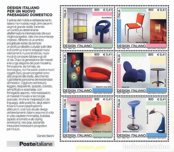 Sellos: 79015 MNH ITALIA 2001 DISE&Ntilde;O ITALIANO