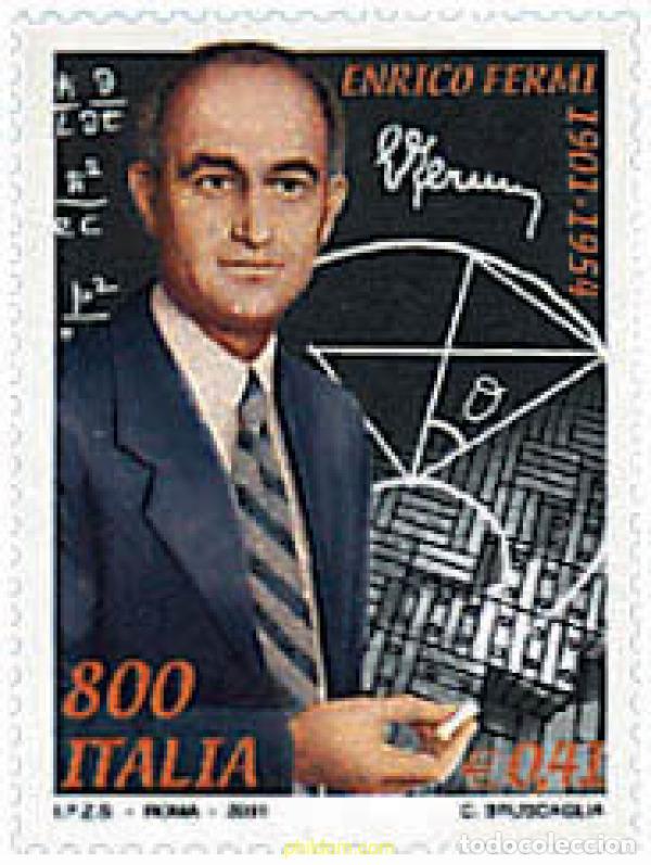 Sellos: 81282 MNH ITALIA 2001 CENTENARIO DEL NACIMIENTO DE ENRICO FERMI