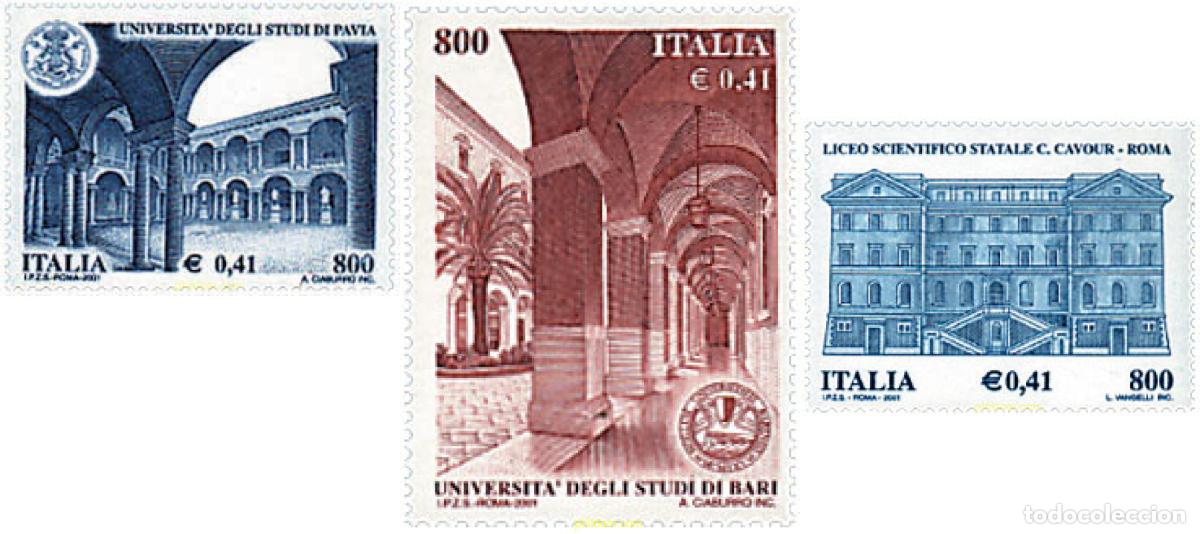 Sellos: 81283 MNH ITALIA 2001 ESCUELAS Y UNIVERSIDADES