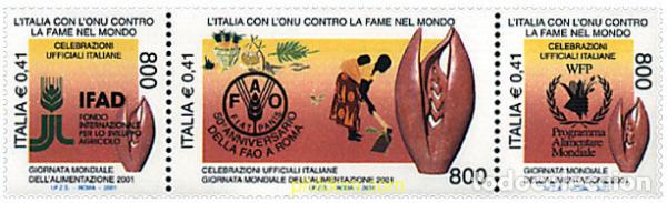 Sellos: 4649 MNH ITALIA 2001 DIA MUNDIAL DE LA ALIMENTACION
