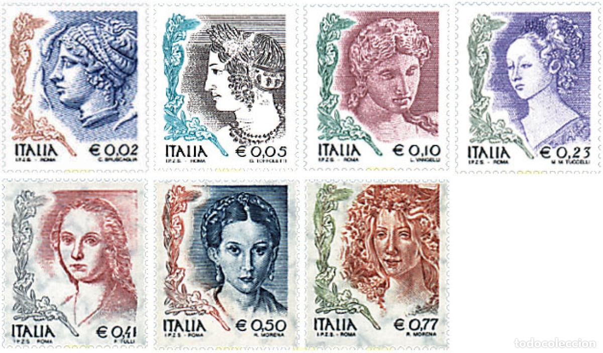 Selos: 223963 MNH ITALIA 2002 LA MUJER EN EL ARTE