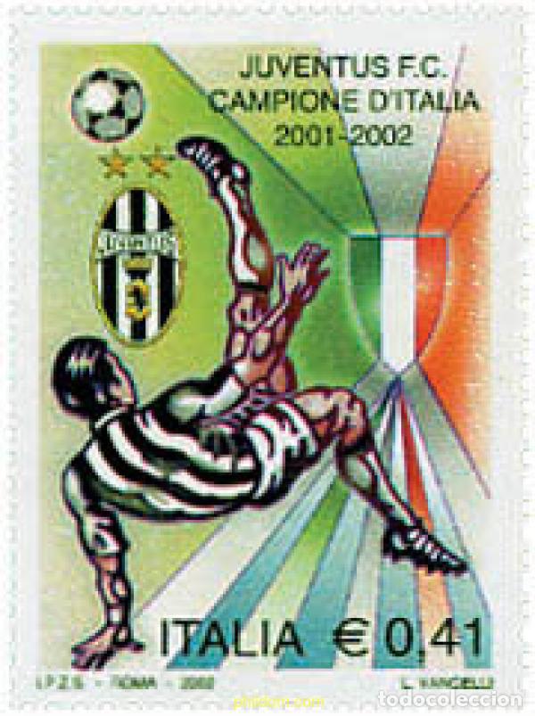 Sellos: 98272 MNH ITALIA 2002 CAMPEON DE ITALIA, JUVENTUS DE TURIN