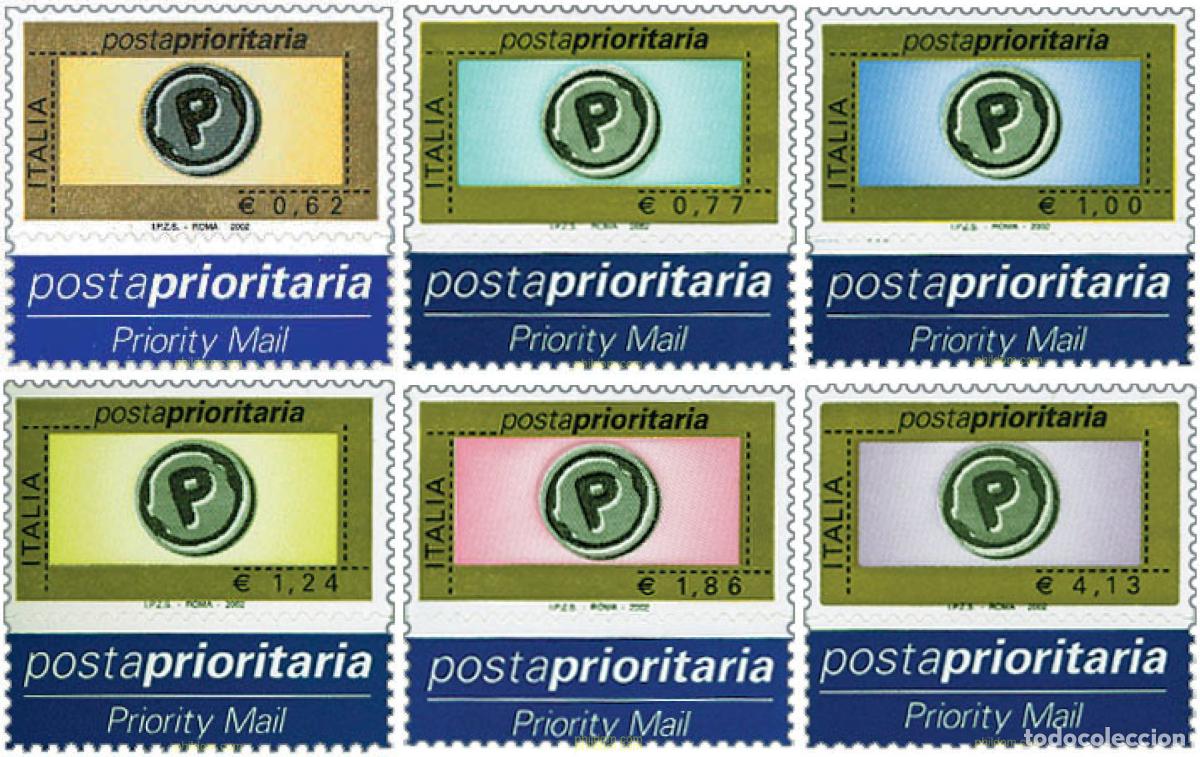 Sellos: 98271 MNH ITALIA 2002 CORREO PRIORITARIO