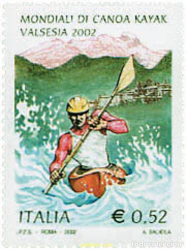 Sellos: 99116 MNH ITALIA 2002 CAMPEONATO DEL MUNDO DE CANOA-KAYAK