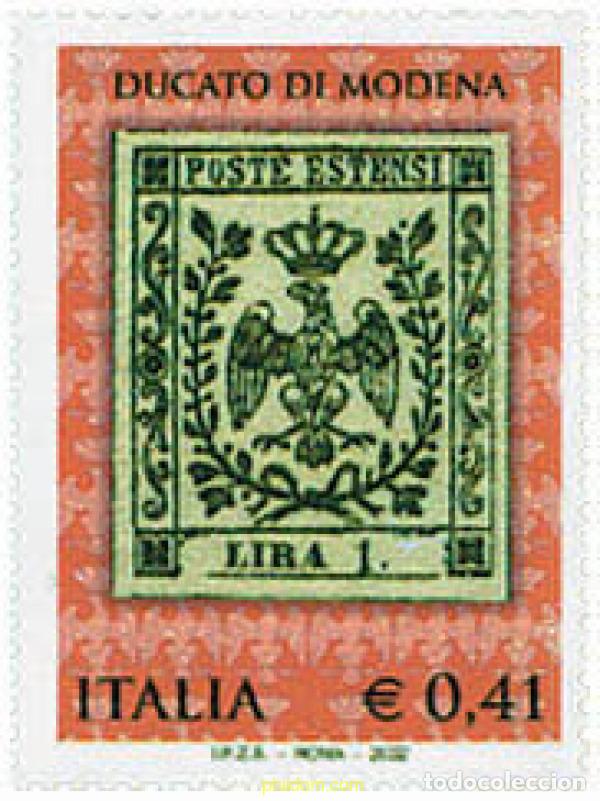 Sellos: 99118 MNH ITALIA 2002 105 ANIVERSARIO DEL PRIMER SELLO DE MODENA
