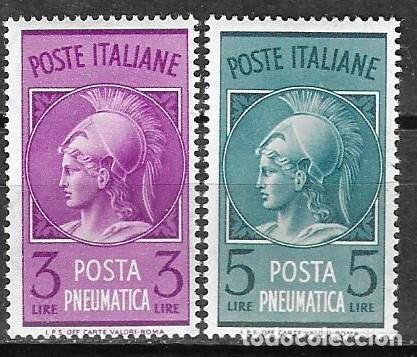 Sellos: SELLOS** ITALIA 1947, NEUMATICO YT 18/ 19