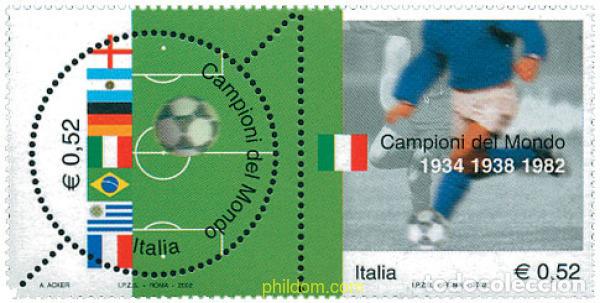 Sellos: 113638 MNH ITALIA 2002 COPA DEL MUNDO DE FUTBOL. COREA DEL SUR Y JAPON-02