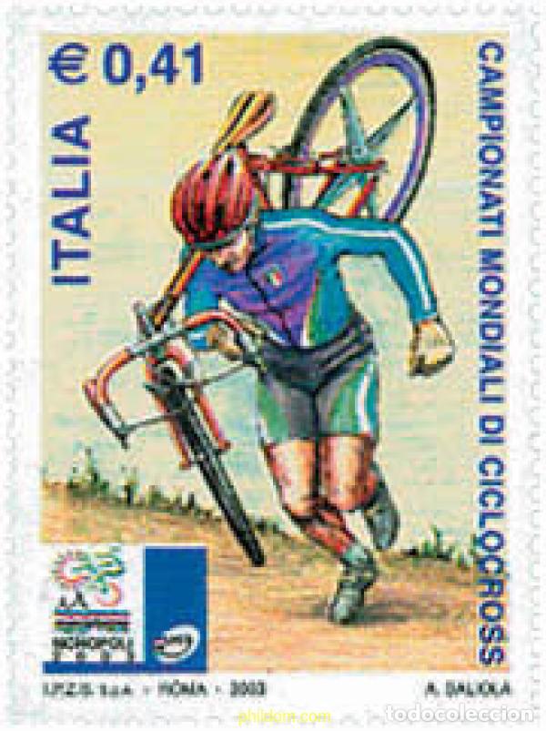 Sellos: 116660 MNH ITALIA 2003 CAMPEONATO DEL MUNDO DE CICLOCROSS