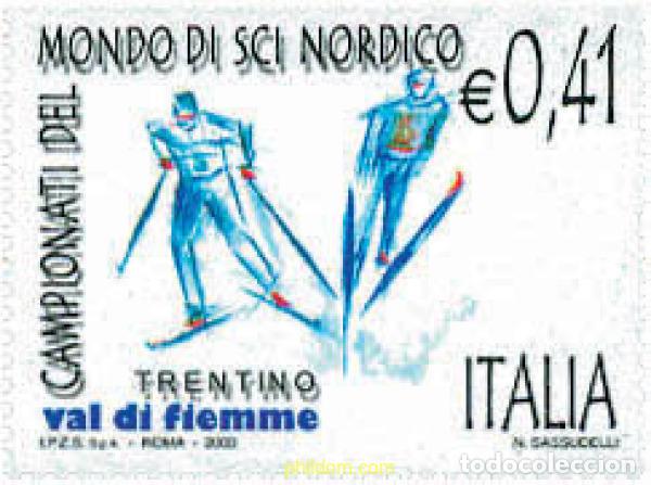 Sellos: 118013 MNH ITALIA 2003 CAMPEONATO DEL MUNDO DE ESQUI