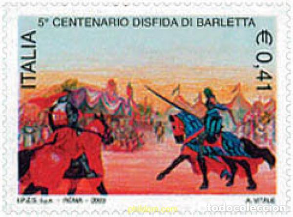 Sellos: 120070 MNH ITALIA 2003 500 ANIVERSARIO DE LA GUERRA DE BARLETTA