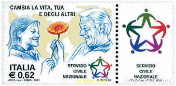 Sellos: 120069 MNH ITALIA 2003 SERVICIO CIVIL NACIONAL