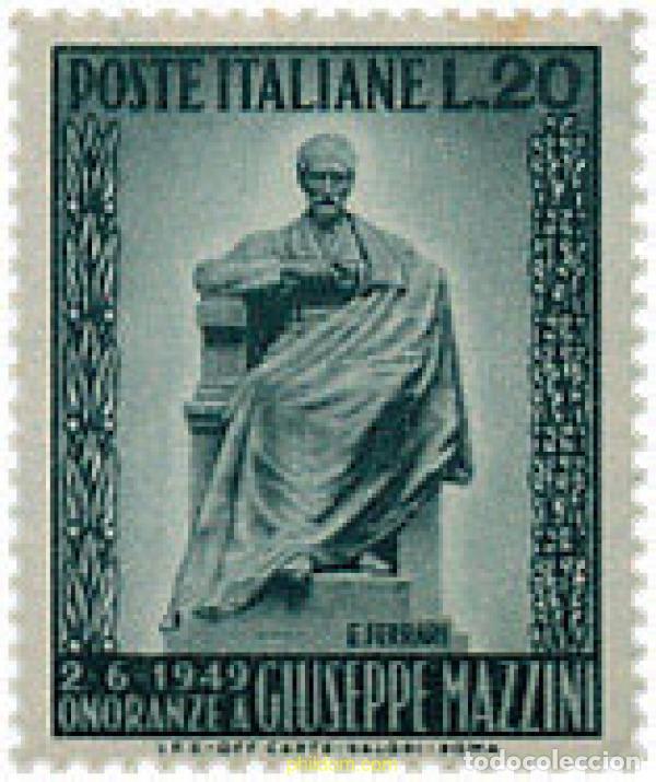 Sellos: 124301 MNH ITALIA 1949 MONUMENTO DE GIUSEPPE MAZZINI