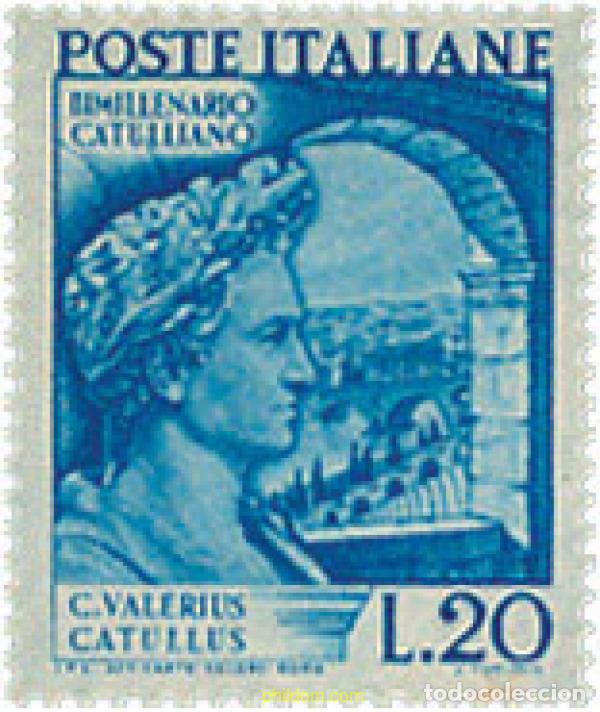 Sellos: 330176 HINGED ITALIA 1949 BIMILENARIO DE LA MUERTE DEL POETA CATULLUS