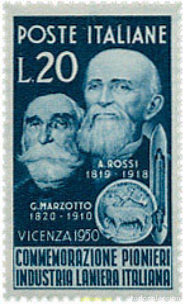 Briefmarken: 124322 MNH ITALIA 1950 HOMENAJE A LOS PIONEROS DE LA INDUSTRIA LANERA