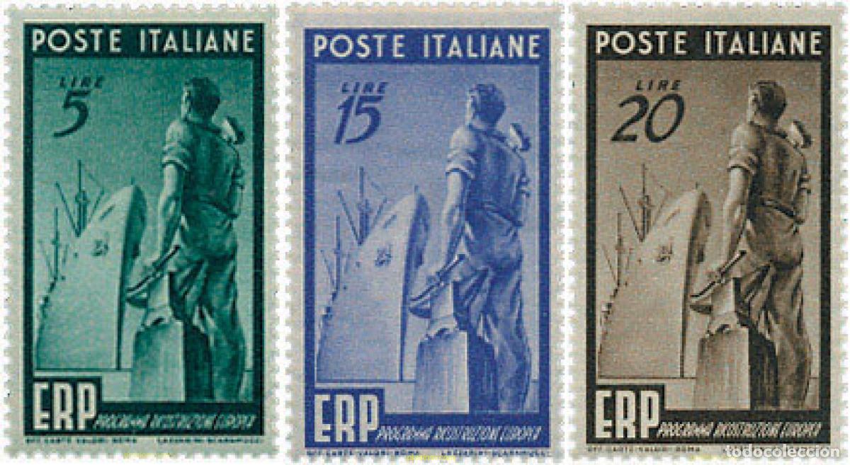 Briefmarken: 330172 HINGED ITALIA 1949 PLAN MARSHALL DE RECONSTRUCCION DE EUROPA