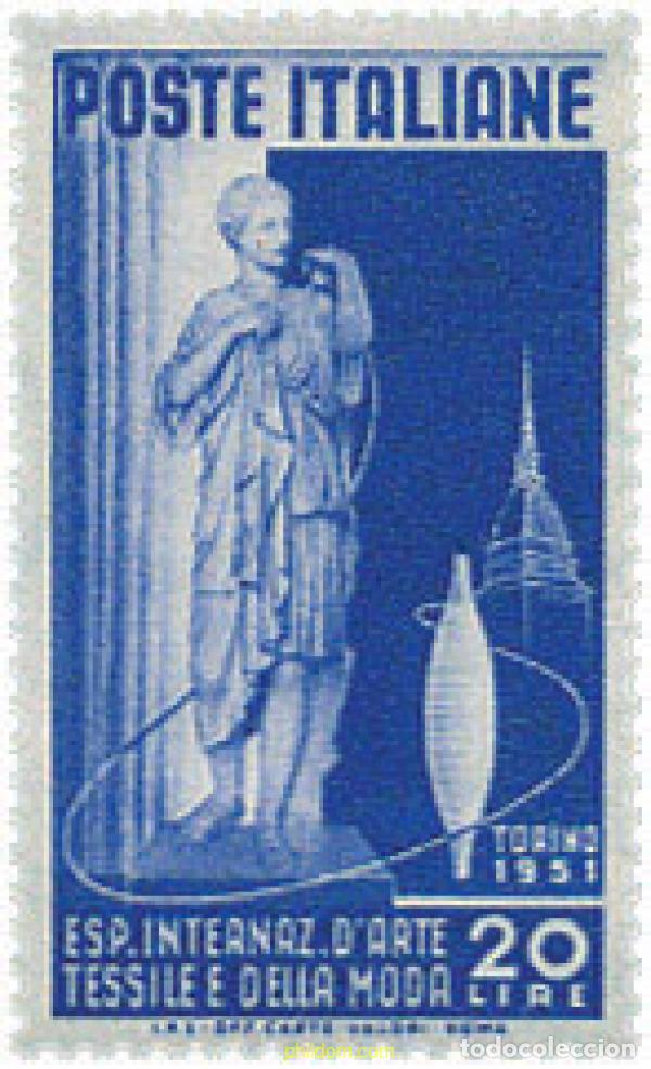 Timbres: 330189 HINGED ITALIA 1951 EXPOSICION INTERNACIONAL DEL TEXTIL