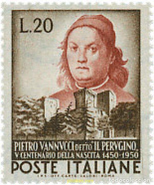 Timbres: 124341 MNH ITALIA 1951 500 ANIVERSARIO DEL NACIMIENTO DE PIETRO VANNUCCI