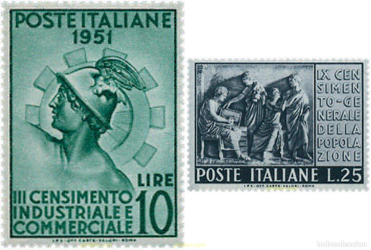 Timbres: 124345 MNH ITALIA 1951 CENSOS