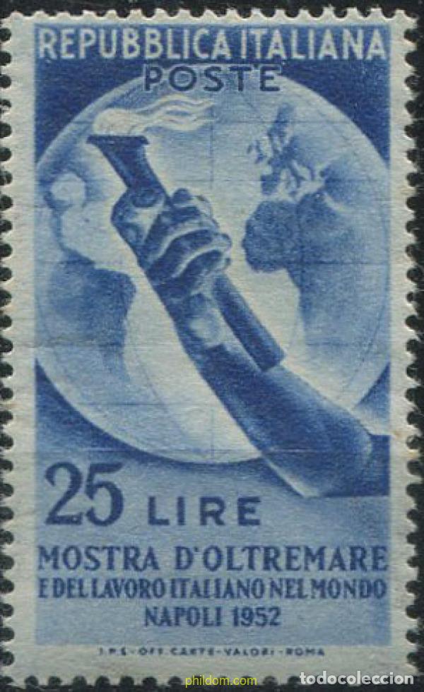Timbres: 124359 MNH ITALIA 1952 MUESTRA DE ULTRAMAR EN NAPOLES