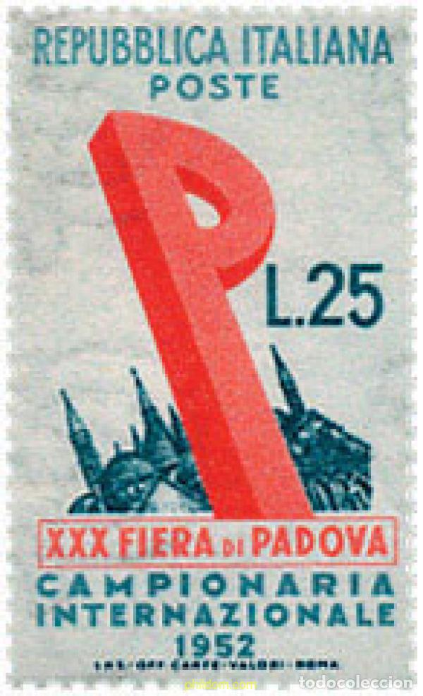 Francobolli: 124361 MNH ITALIA 1952 30 FERIA DE PADUA