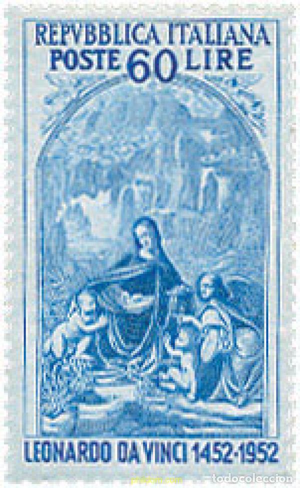 Francobolli: 330223 MNH ITALIA 1952 500 ANIVERSARIO DEL NACIMIENTO DE LEONARDO DE VINCI