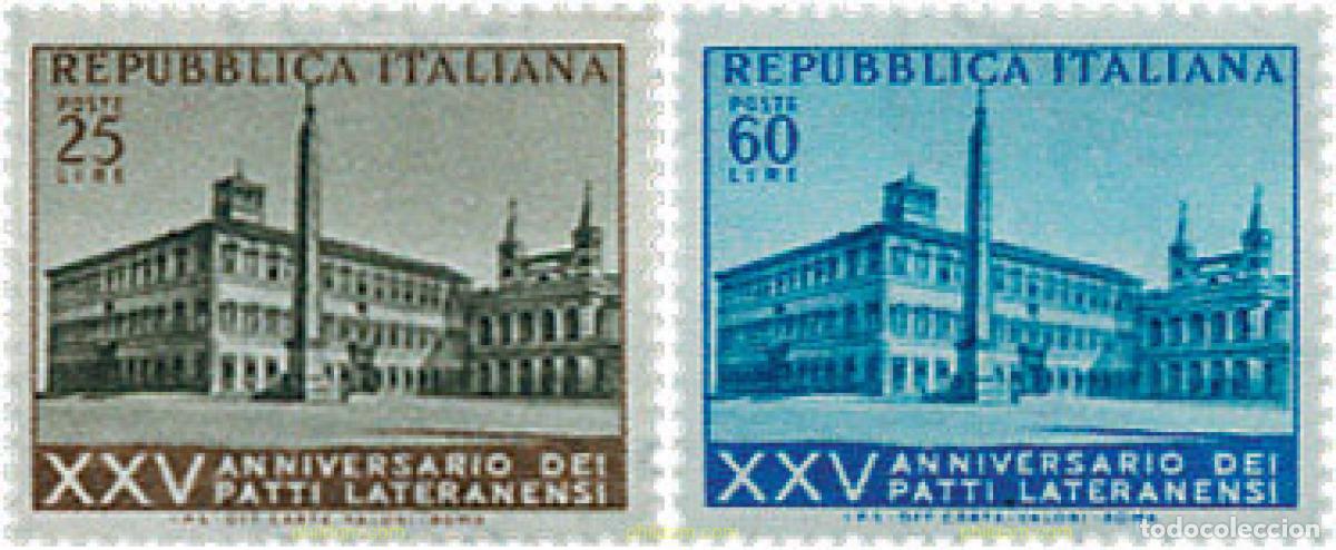 Timbres: 124413 MNH ITALIA 1954 25 ANIVERSARIO DEL PACTO DE LATRAN