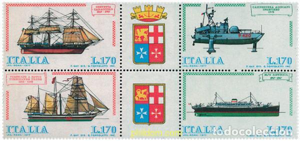 Selos: 124474 MNH ITALIA 1977 BARCOS