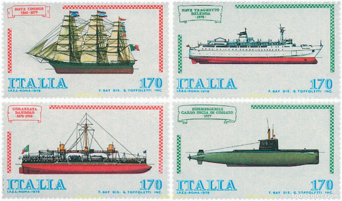 Selos: 124487 MNH ITALIA 1979 BARCOS