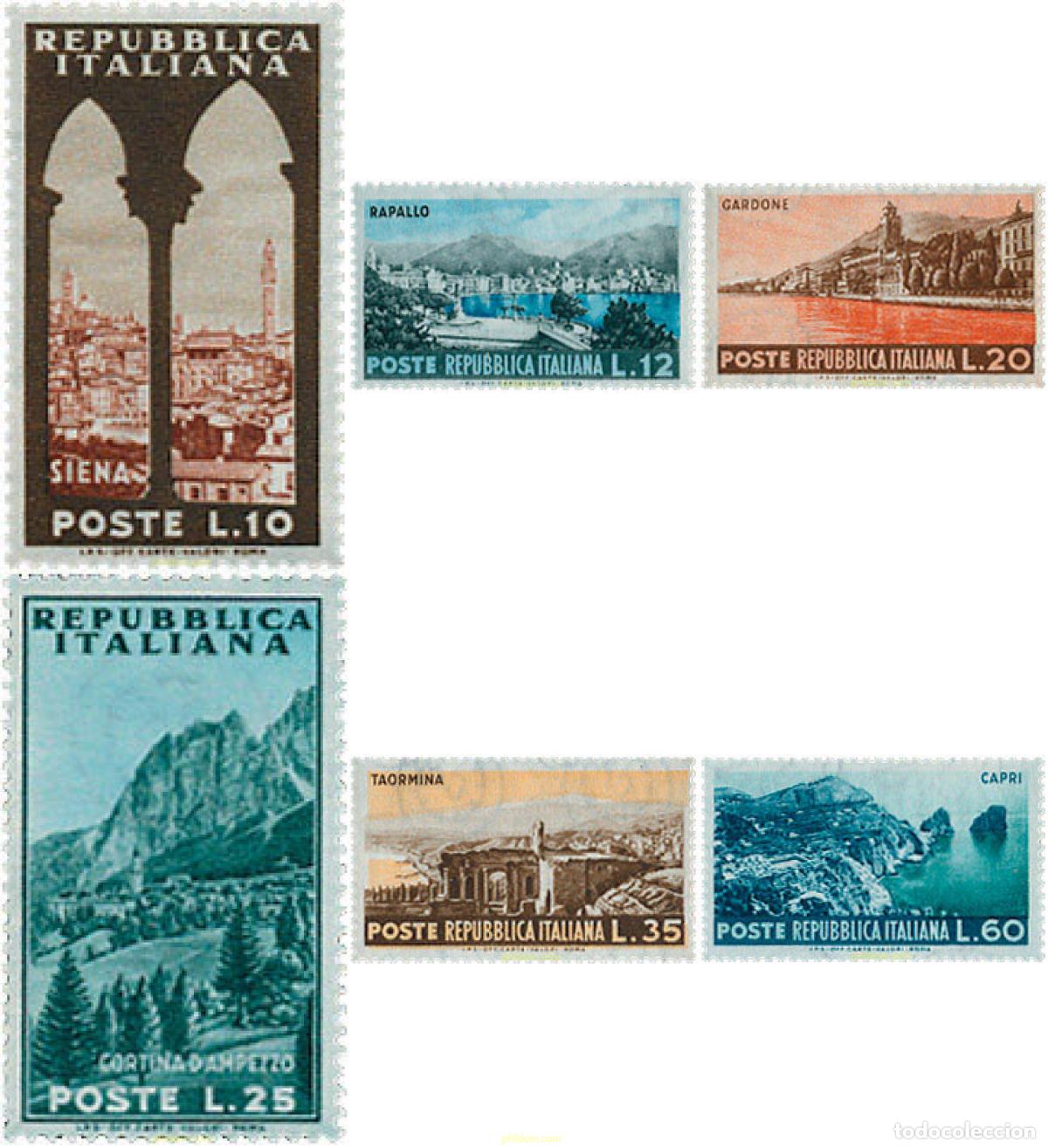 Selos: 330303 HINGED ITALIA 1953 PAISAJES