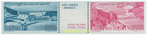 Sellos: 124504 MNH ITALIA 1981 TECNOLOGIA ITALIANA EN EL MUNDO