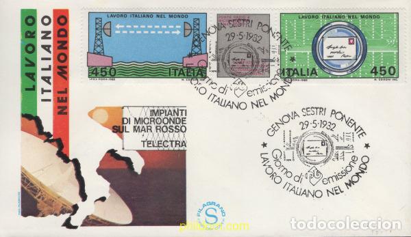 Sellos: 538067 MNH ITALIA 1982 TECNOLOGIA ITALIANA EN EL MUNDO