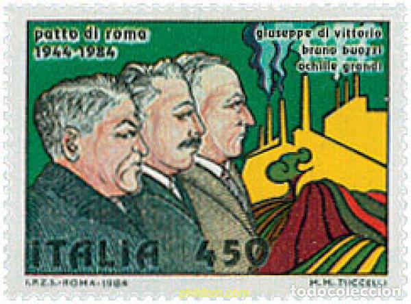 Timbres: 124553 MNH ITALIA 1984 40 ANIVERSARIO DEL PACTO DE ROMA
