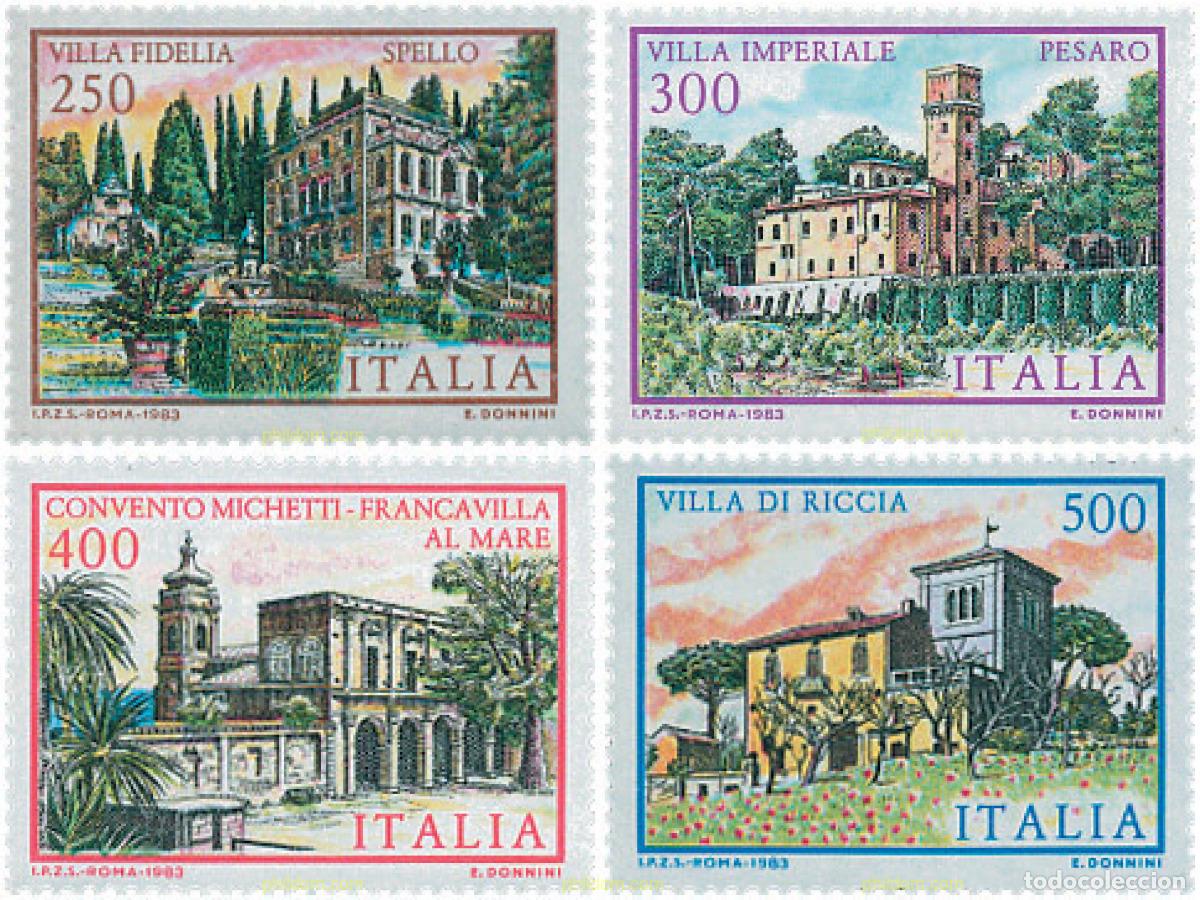 Timbres: 124545 MNH ITALIA 1983 VILLAS ITALIANAS