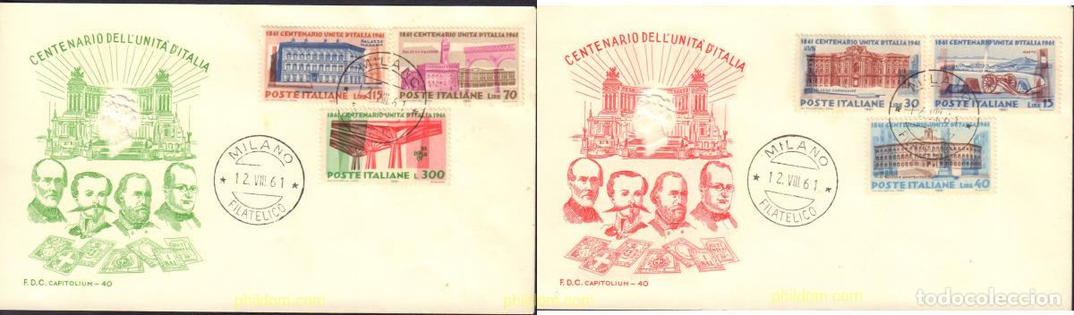 Timbres: 440216 MNH ITALIA 1961 CENTENARIO DE LA UNIDAD ITALIANA
