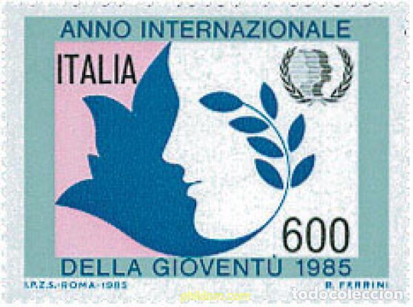 Sellos: 124577 MNH ITALIA 1985 A&Ntilde;O INTERNACIONAL DE LA JUVENTUD