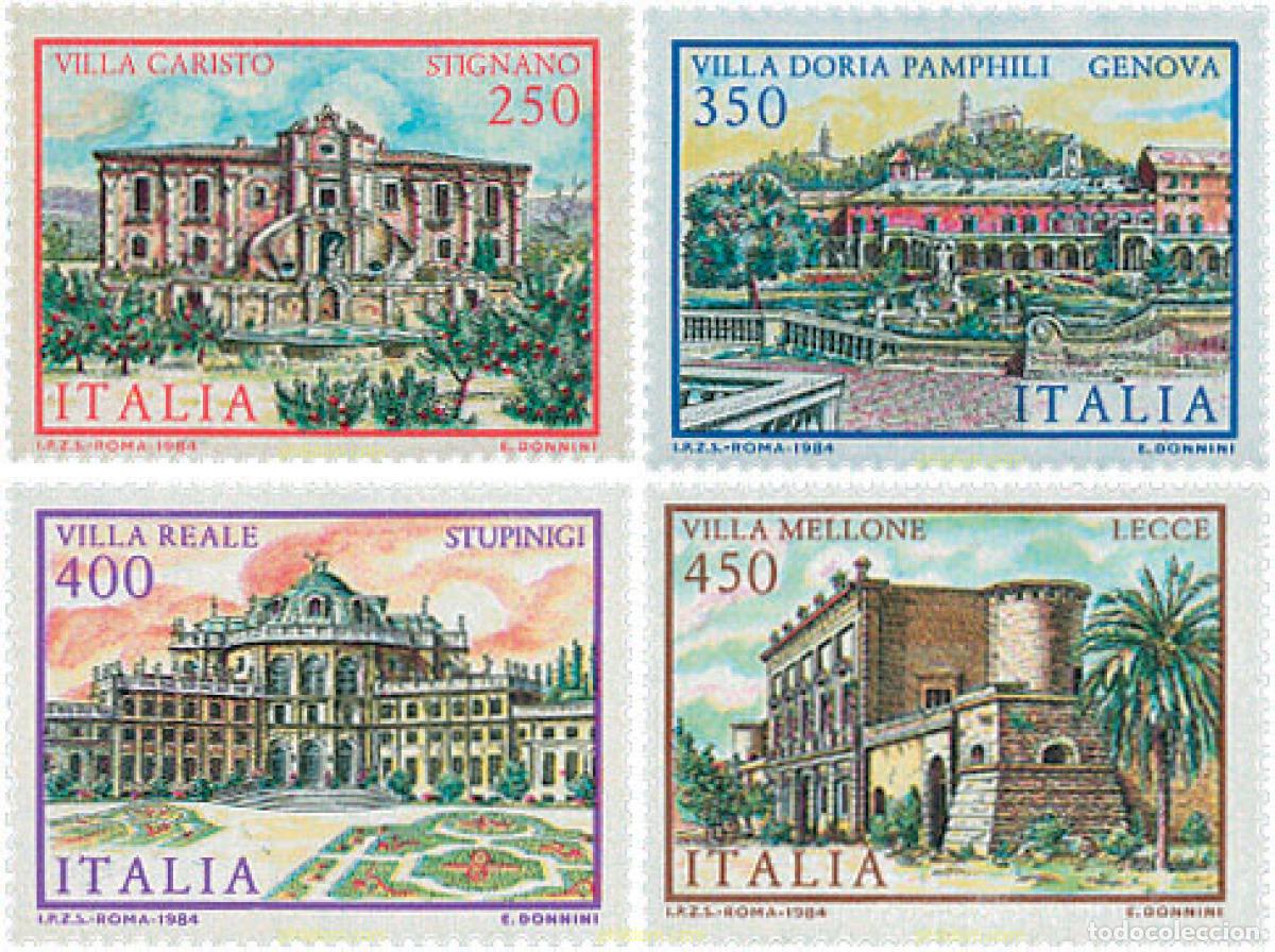 Sellos: 124558 MNH ITALIA 1984 VILLAS ITALIANAS