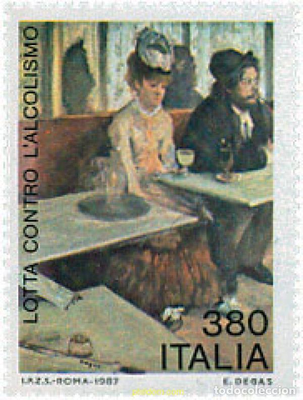 Sellos: 124612 MNH ITALIA 1987 LUCHA CONTRA EL ALCOHOL