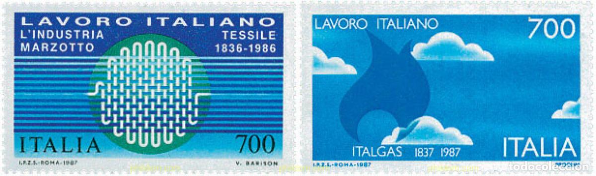 Selos: 124610 MNH ITALIA 1987 TECNOLOGIA ITALIANA EN EL MUNDO