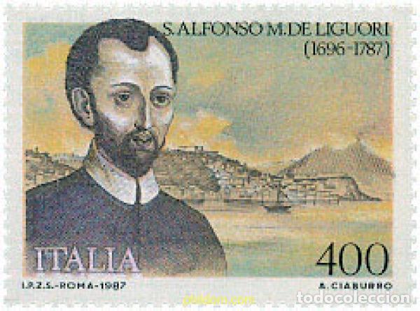 Selos: 124613 MNH ITALIA 1987 200 ANIVERSARIO DE LA MUERTE DE SAN ALFONSO M. DE LIGUORI