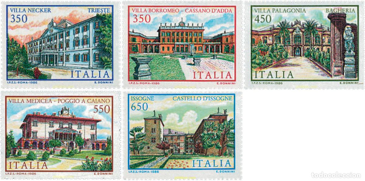Sellos: 124604 MNH ITALIA 1986 VILLAS ITALIANAS