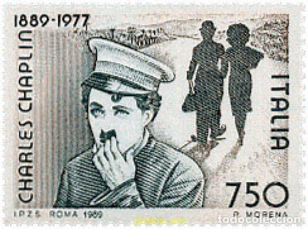 Sellos: 124647 MNH ITALIA 1989 CENTENARIO DEL NACIMIENTO DE CHARLES CHAPLIN