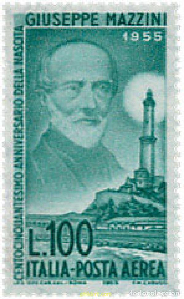 Sellos: 124721 MNH ITALIA 1955 150 ANIVERSARIO DEL NACIMIENTO DE GIUSEPPE MAZZINI