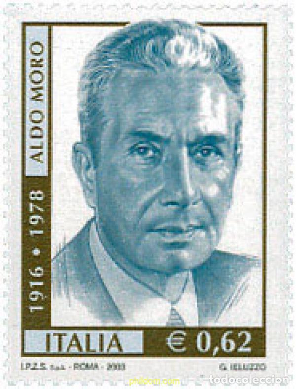 Sellos: 124959 MNH ITALIA 2003 25 ANIVERSARIO DE LA MUERTE DE ALDO MORO