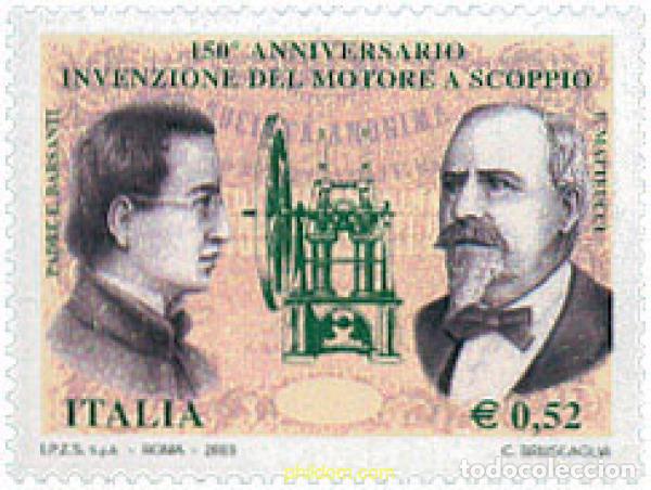 Sellos: 125922 MNH ITALIA 2003 150 ANIVERSARIO DEL MOTOR DE EXPLOSION