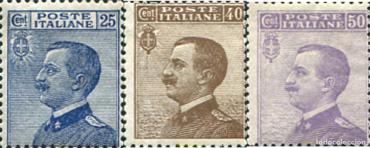 Sellos: 329561 HINGED ITALIA 1908 REY VICTOR EMANUEL III