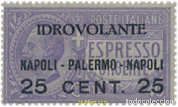 Sellos: 129394 MNH ITALIA 1917 PRUEBAS DE CORREO AEREO ENTRE TURIN Y ROMA