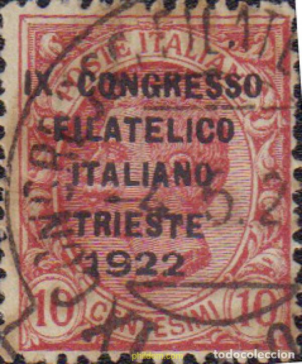 Sellos: 583790 USED ITALIA 1922 9 CONGRESO DE LA FILATELIA ITALIANA