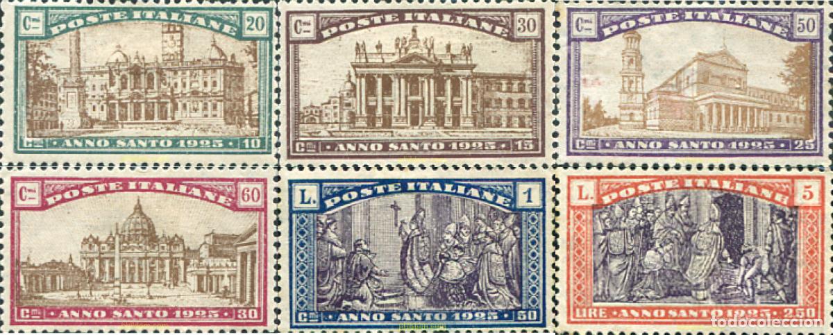 Sellos: 329576 HINGED ITALIA 1924 SELLOS CONMEMORATIVOS DEL A&Ntilde;O SANTO 1925