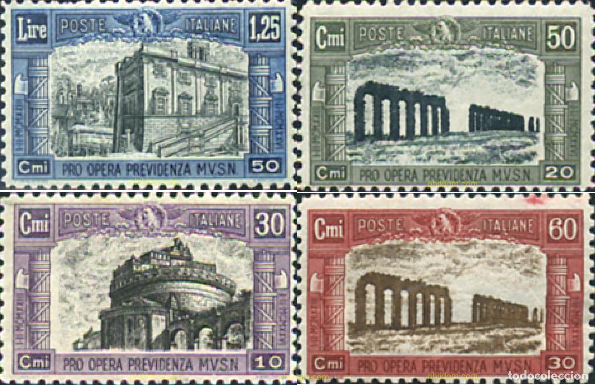 Sellos: 329578 HINGED ITALIA 1928 SELLOS DE BENEFICIENCIA