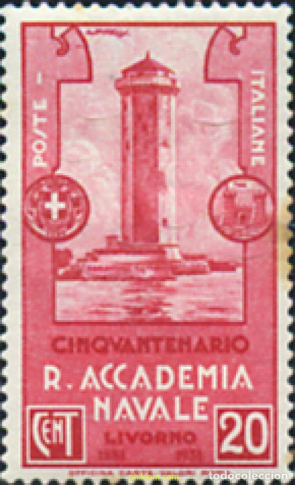 Sellos: 676366 MNH ITALIA 1931 50 ANIVERSARIO DE LA ACADEMIA NAVAL DE LIVORNO